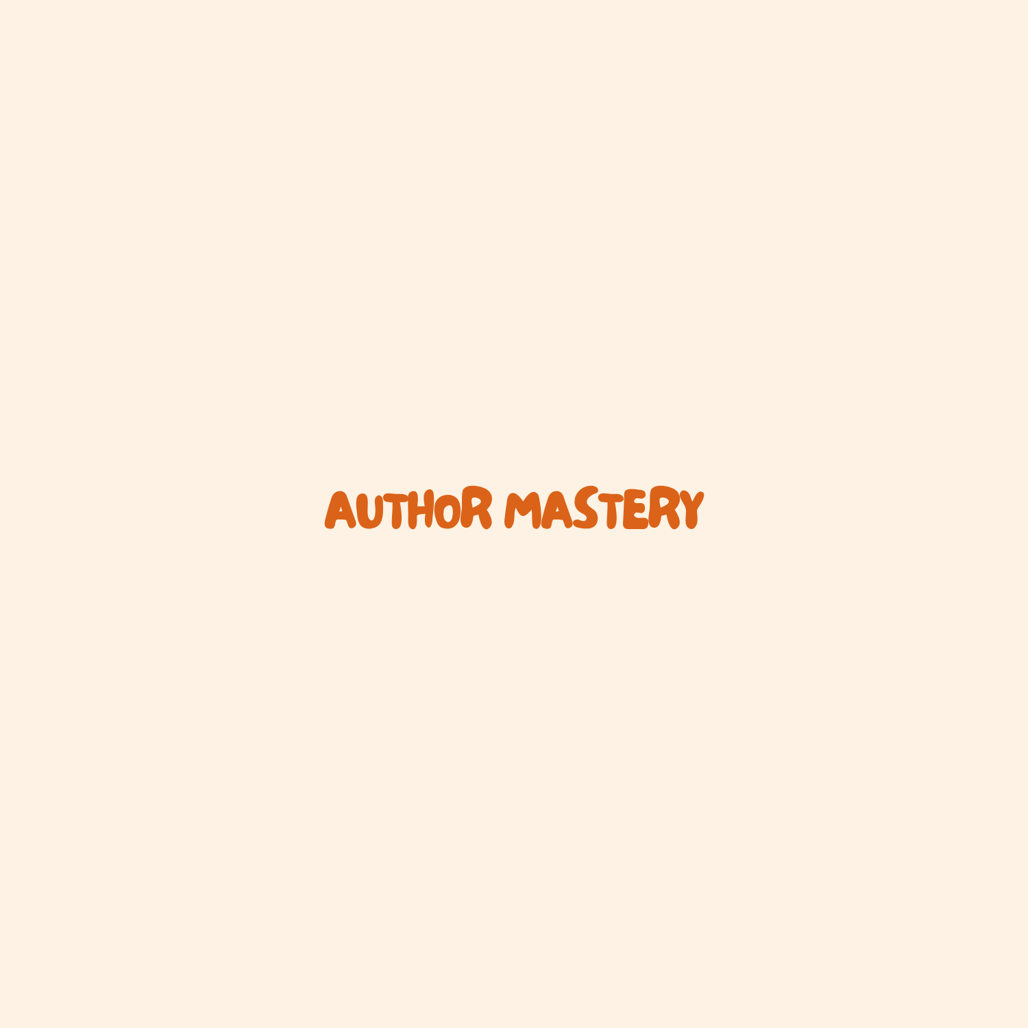 Author Mastery Programs