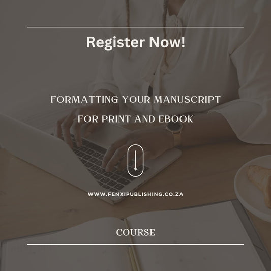 Formatting Your Manuscript